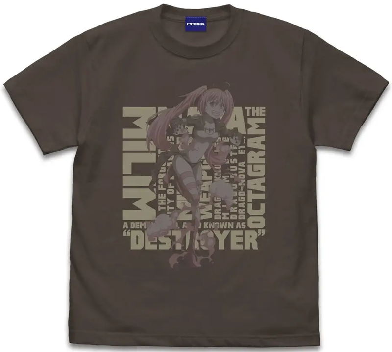 That Time I Got Reincarnated as a Slime - Milim Nava Square T-shirt (Charcoal | Size XL) image 1