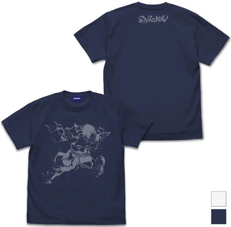 Naruto Shippuden - Sasuke T-shirt Sumi-e Ver. (Indigo | Size L) image 1