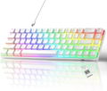 MageGee MK-BOX Wireless Mechanical Keyboard RGB lighting (White) - Red Switch thumbnail 1