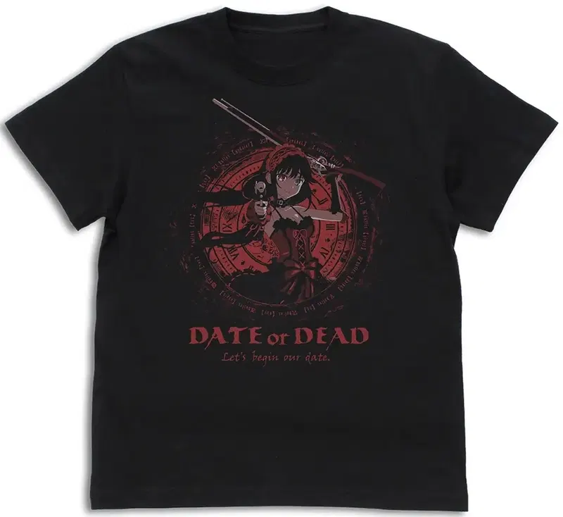 Date A Live V - Identification Name (Nightmare) Kurumi Tokisaki T-shirt (Black | Size S) image 1