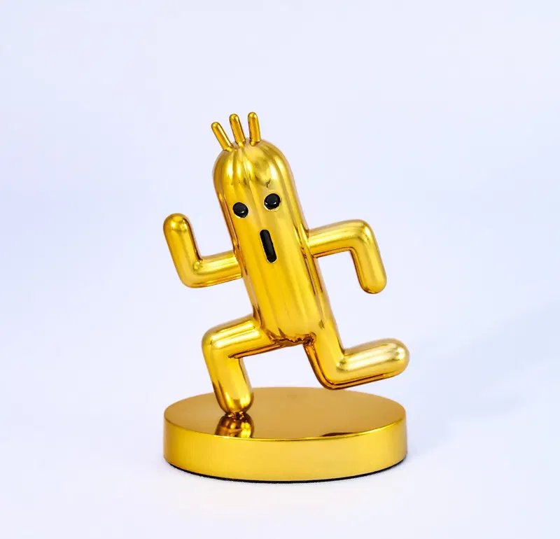 Final Fantasy Bright Arts Gallery: Gold Cactuar (Re-run) image 1