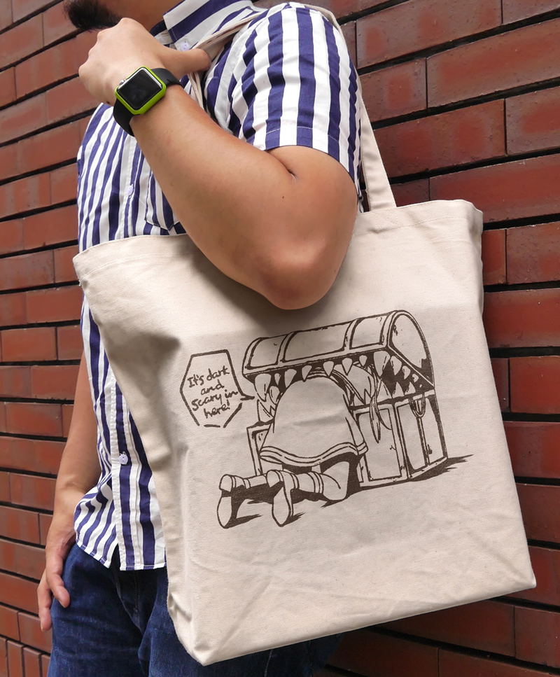 Frieren: Beyond Journey's End - Frieren Large Tote Bag Eaten by Mimic image 2