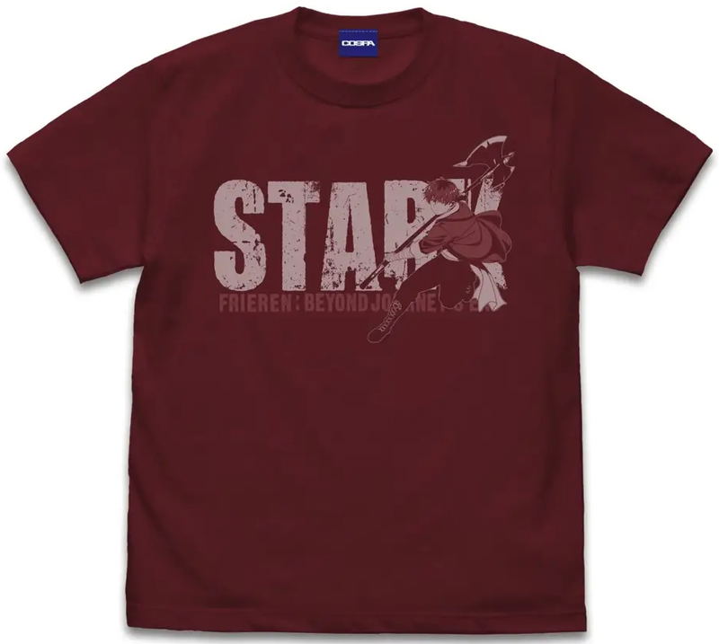 Frieren: Beyond Journey's End - Stark T-shirt (Burgundy | Size L) image 1