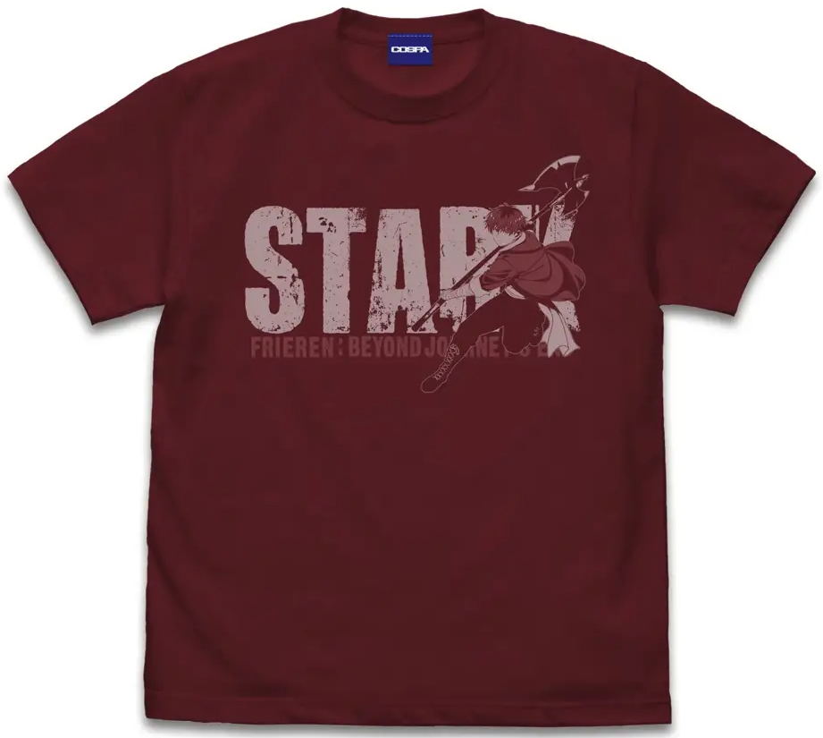 Frieren: Beyond Journey's End - Stark T-shirt (Burgundy | Size M)