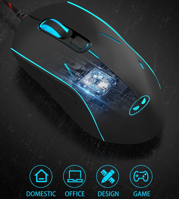 MageGee G12 Wired Mouse (Black) image 5