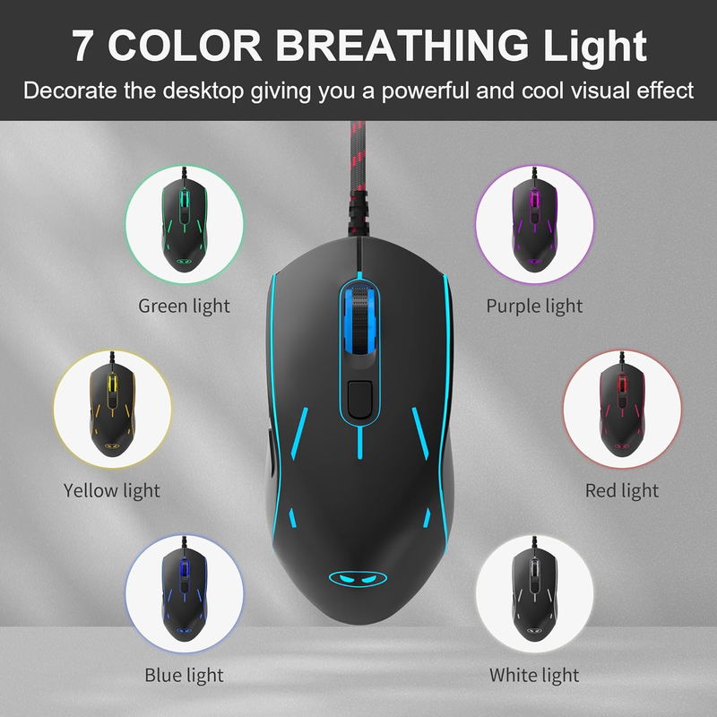 MageGee G12 Wired Mouse (Black) image 10