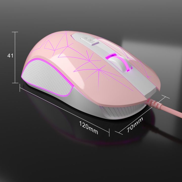 MageGee G6 Wired Mouse (Pink) image 3