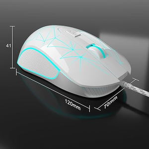 MageGee G6 Wired Mouse (White)_