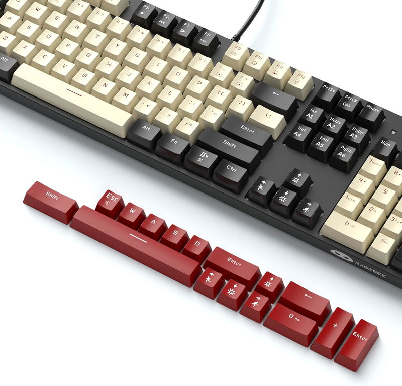 MageGee MK-ARMOR Wired Mechanical Keyboard (Carbon A) - Red Switch image 2