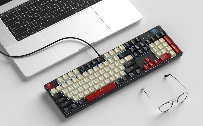 MageGee MK-ARMOR Wired Mechanical Keyboard (Carbon A) - Red Switch image 5
