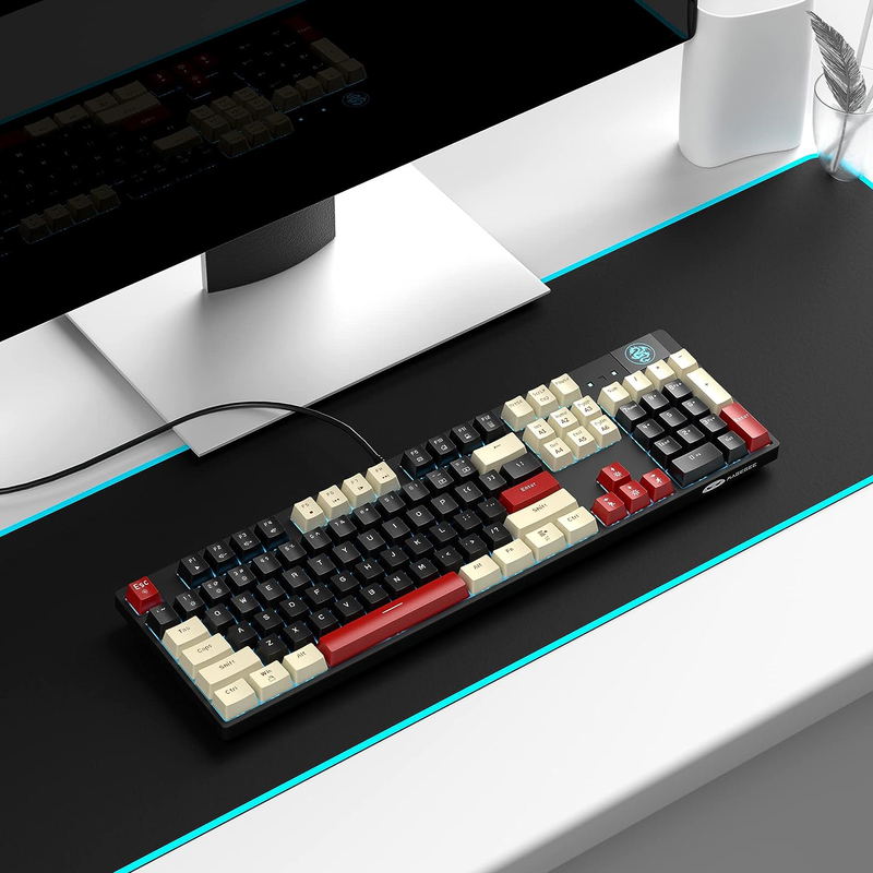 MageGee MK-ARMOR Wired Mechanical Keyboard [Blue Switch] (Carbon B) image 3