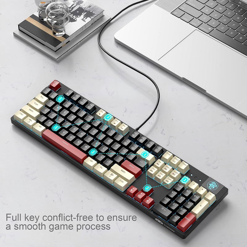 MageGee MK-ARMOR Wired Mechanical Keyboard [Blue Switch] (Carbon B) image 6
