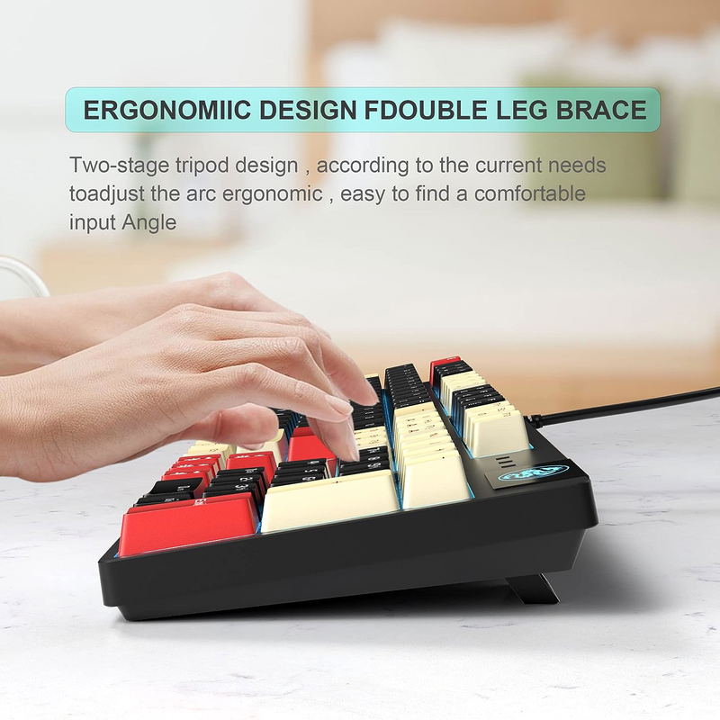 MageGee MK-ARMOR Wired Mechanical Keyboard [Blue Switch] (Carbon B) image 9