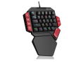 MageGee MK-Axe One Handed Professional Gaming Keyboard [Black Switch] (Rainbow Lighting Black/Red) thumbnail 1
