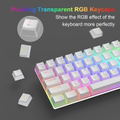 MageGee MK-BOX Wireless Mechanical Keyboard RGB lighting (White) - Red Switch thumbnail 5