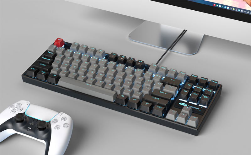 MageGee MK-STAR Wired Mechanical Keyboard (Black/Gray) - Blue Switch image 13