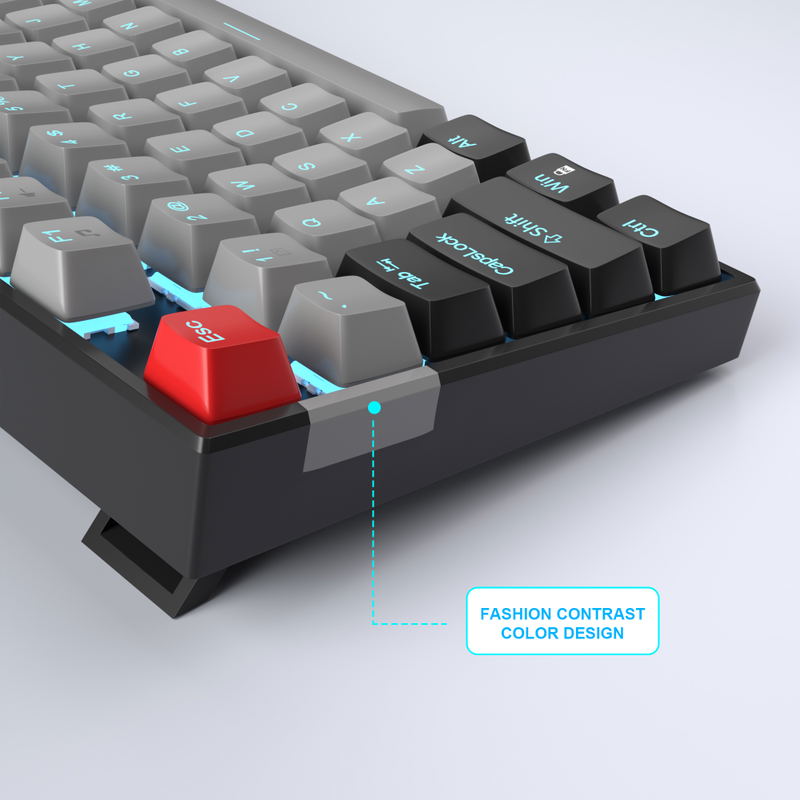 MageGee MK-STAR Wired Mechanical Keyboard (Black/Gray) - Blue Switch image 7
