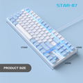 MageGee MK-STAR Wired Mechanical Keyboard [Red Switch] (Blue/White) thumbnail 7