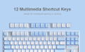 MageGee MK-STAR Wired Mechanical Keyboard [Red Switch] (Blue/White) thumbnail 8