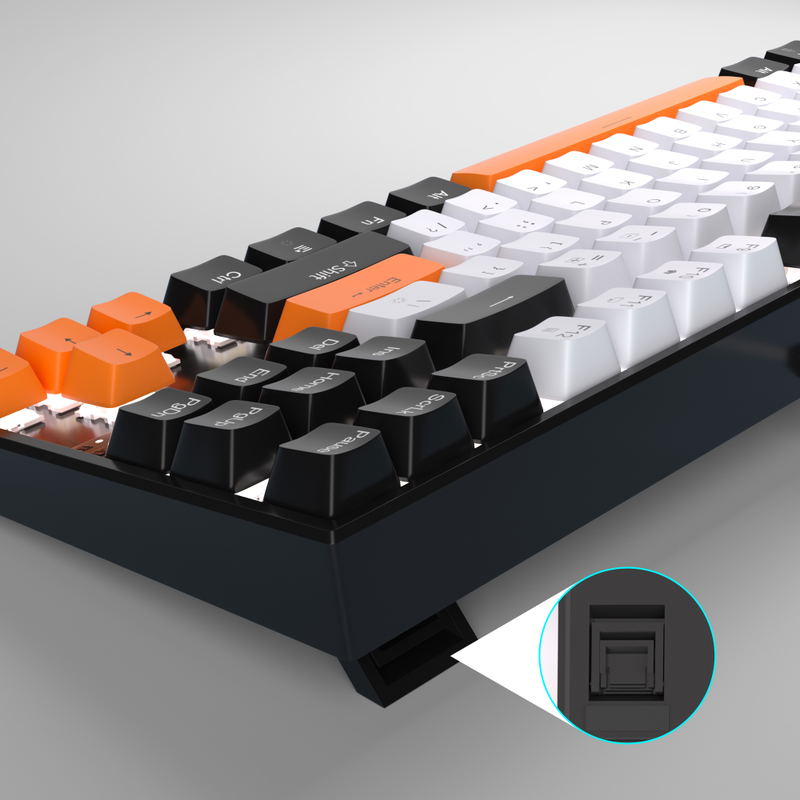 MageGee MK-STAR Wired Mechanical Keyboard (Carbon A) - Yellow Switch image 3