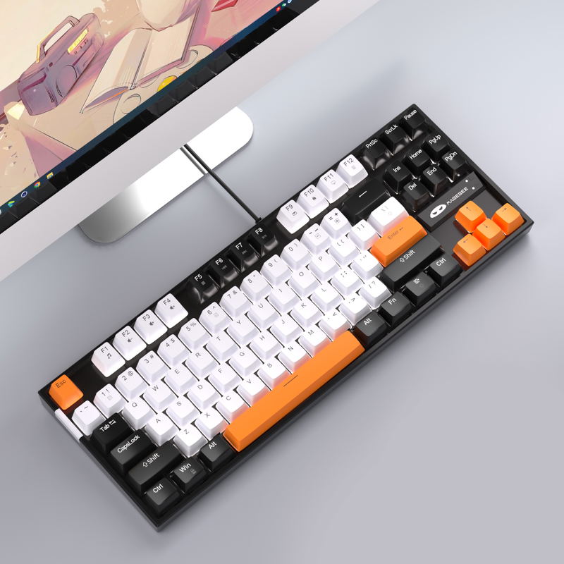 MageGee MK-STAR Wired Mechanical Keyboard (Carbon A) - Yellow Switch image 8