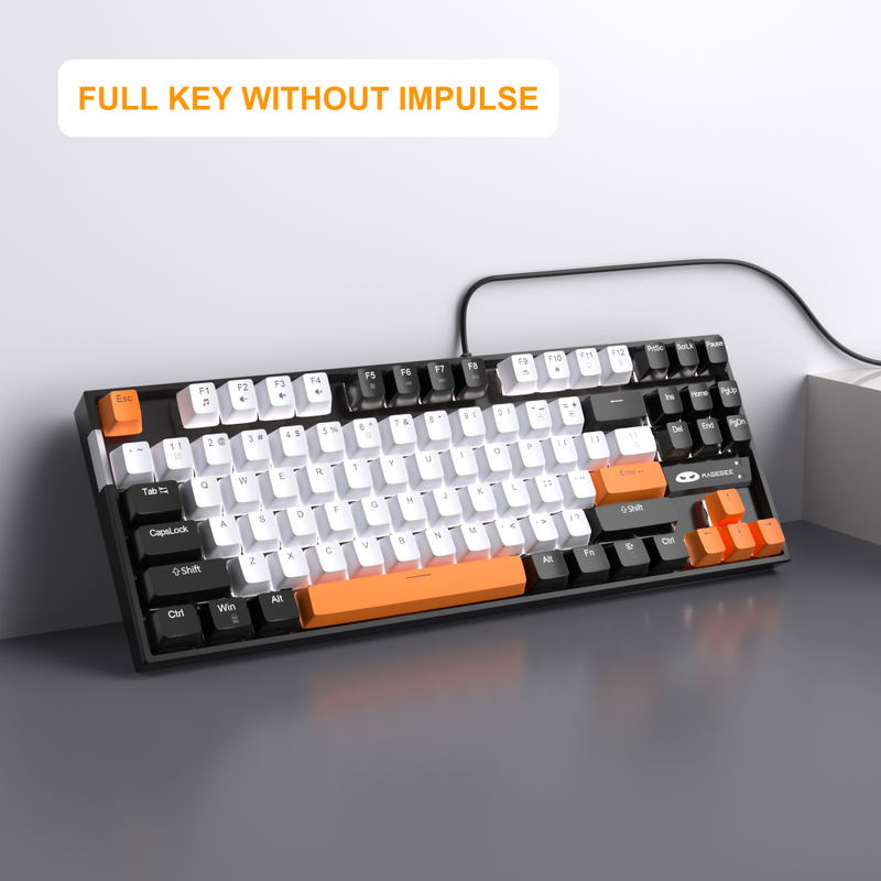 MageGee MK-STAR Wired Mechanical Keyboard (Carbon A) - Yellow Switch image 9