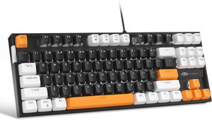 MageGee MK-STAR Wired Mechanical Keyboard (Carbon B) - Brown Switch_