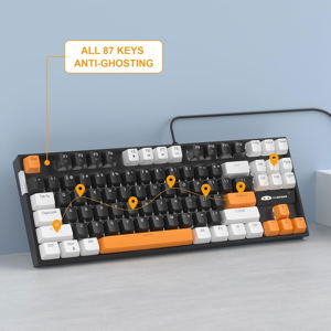MageGee MK-STAR Wired Mechanical Keyboard (Carbon B) - Brown Switch_
