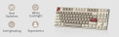 MageGee MK-STAR Wired Mechanical Keyboard [Black Switch] (Retro White/Gray) thumbnail 15