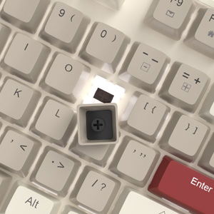 MageGee MK-STAR Wired Mechanical Keyboard [Black Switch] (Retro White/Gray) image 5