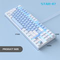 MageGee MK-STAR Wired Mechanical Keyboard (White/blue) - Blue Switch thumbnail 10