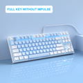 MageGee MK-STAR Wired Mechanical Keyboard (White/blue) - Blue Switch thumbnail 9