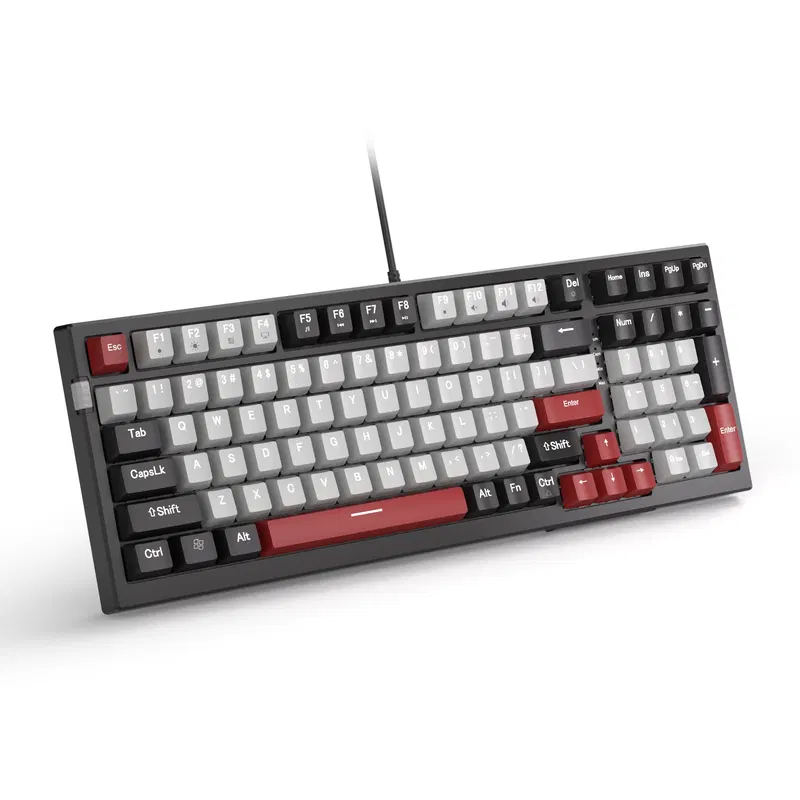 MageGee SKY98 Wired Mechanical Keyboard (Black/Gray) - Blue Switch image 1