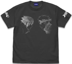 Naruto Shippuden - Naruto & Sasuke T-shirt (Sumi | Size S)_