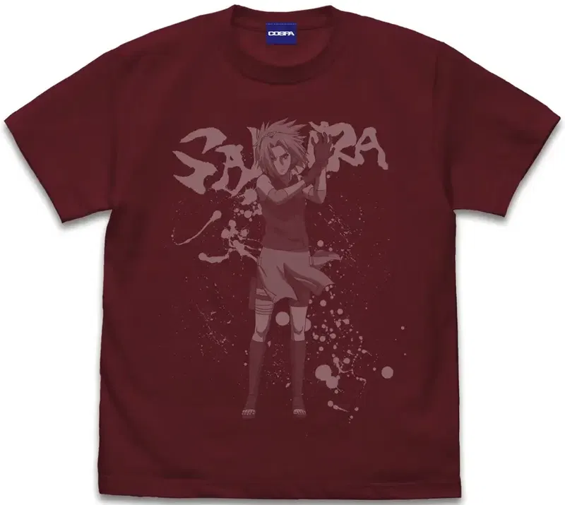 Naruto Shippuden - Sakura Haruno T-shirt (Burgundy | Size S) image 1