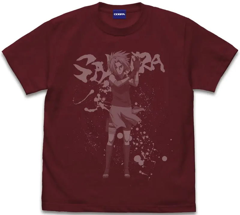 Naruto Shippuden - Sakura Haruno T-shirt (Burgundy | Size XL) image 1