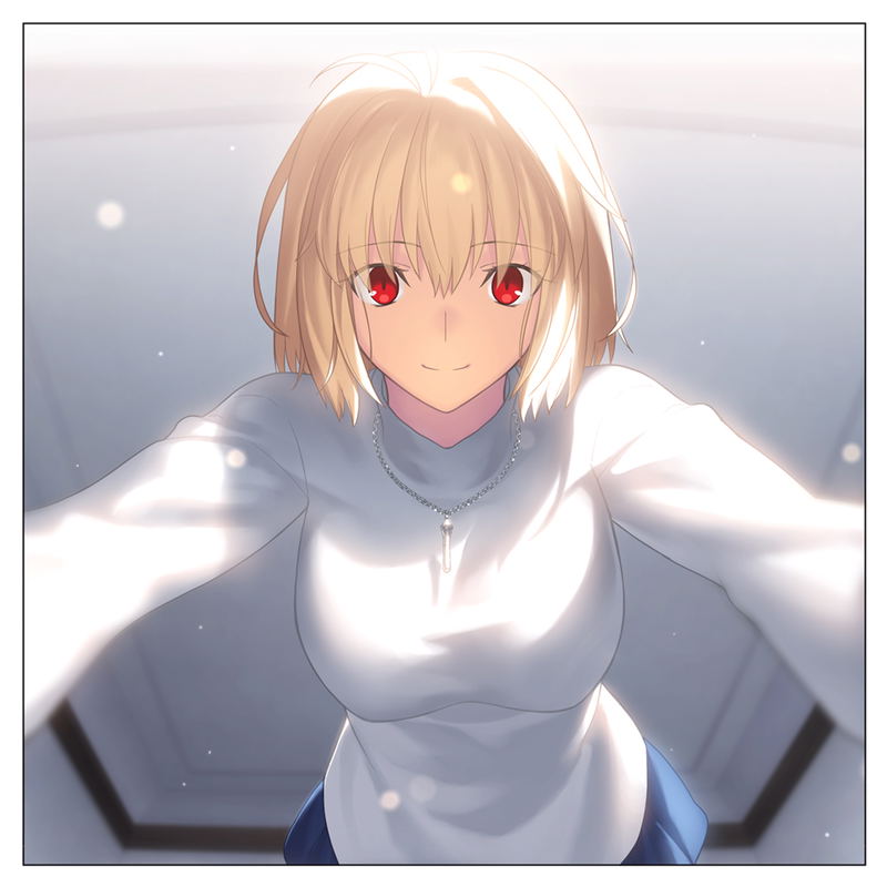 Tsukihime: A Piece Of Blue Glass Moon - Arcueid Brunstad Double-sided Print Cushion Cover image 3
