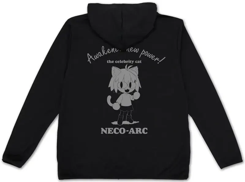 Tsukihime: A Piece Of Blue Glass Moon - Nekoark Thin Dry Hoodie (Black | Size M) image 1