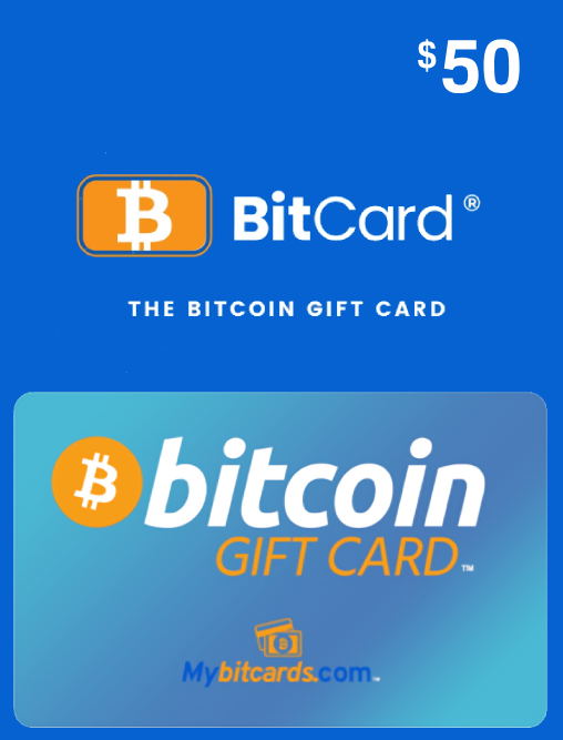 BitCard Bitcoin Gift Card 50 USD digital