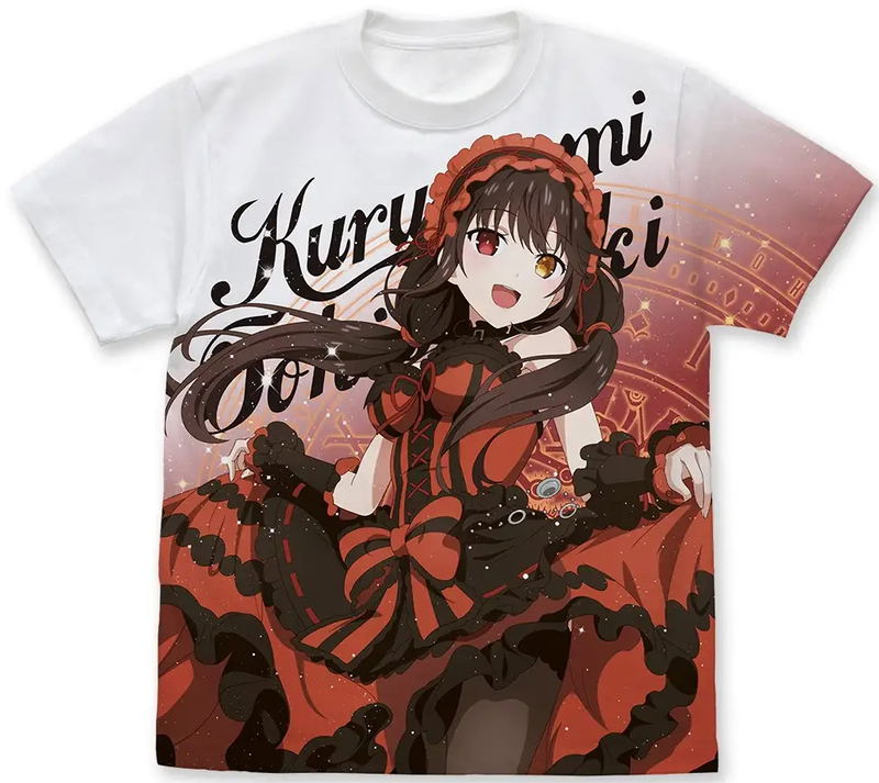 Date A Live V - Kurumi Tokisaki Full Graphic T-shirt New Spirit Ver. (White | Size XL) image 1