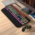 MageGee MK-STORM Wired Mechanical Keyboard and  G10 Mouse Combo Rainbow Light (Black Punk) - Red Switch thumbnail 6