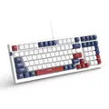 MageGee SKY98 Wired Mechanical Keyboard (Blue/White) - Red Switch thumbnail 1
