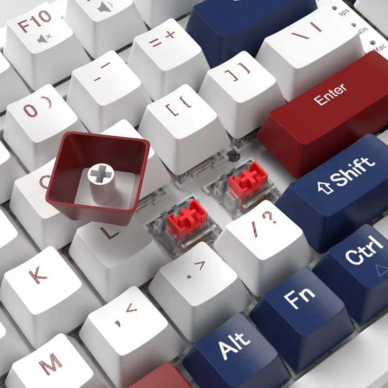 MageGee SKY98 Wired Mechanical Keyboard (Blue/White) - Red Switch image 3