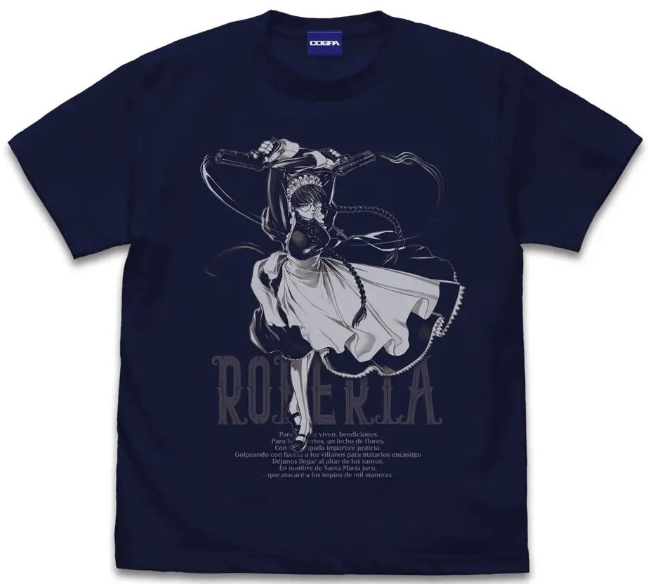 Black Lagoon - Roberta Of The Lovelace T-shirt (Navy | Size XL)