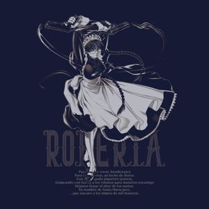 Black Lagoon - Roberta Of The Lovelace T-shirt (Navy | Size XL)_
