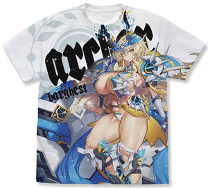 Fate/Grand Order - Archer/Fairy Knight Barghest Full Graphic T-shirt (White | Size M)_