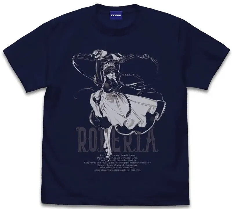 Black Lagoon - Roberta Of The Lovelace T-shirt (Navy | Size S) image 1