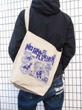 No Game No Life - White Sticker Style Design Shoulder Tote Bag (Natural) thumbnail 2