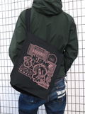 No Game No Life Zero - Shuvi Sticker Style Design Shoulder Tote Bag (Black) thumbnail 2