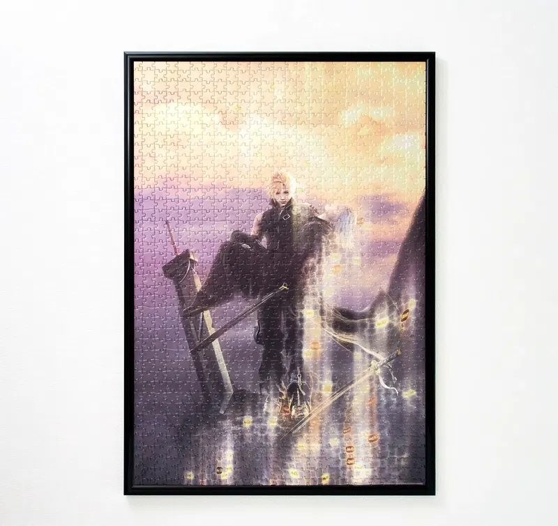 Final Fantasy VII Advent Children 1000 Piece Jigsaw Puzzle Key Visual Cloud & Kadaj image 1